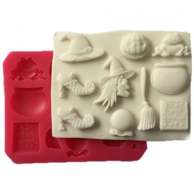 Силиконов калъп "Хелоуин - 10 фигурки"